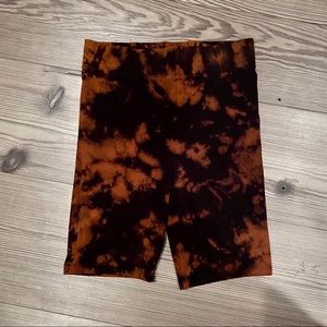 Hand Bleached Bike Shorts